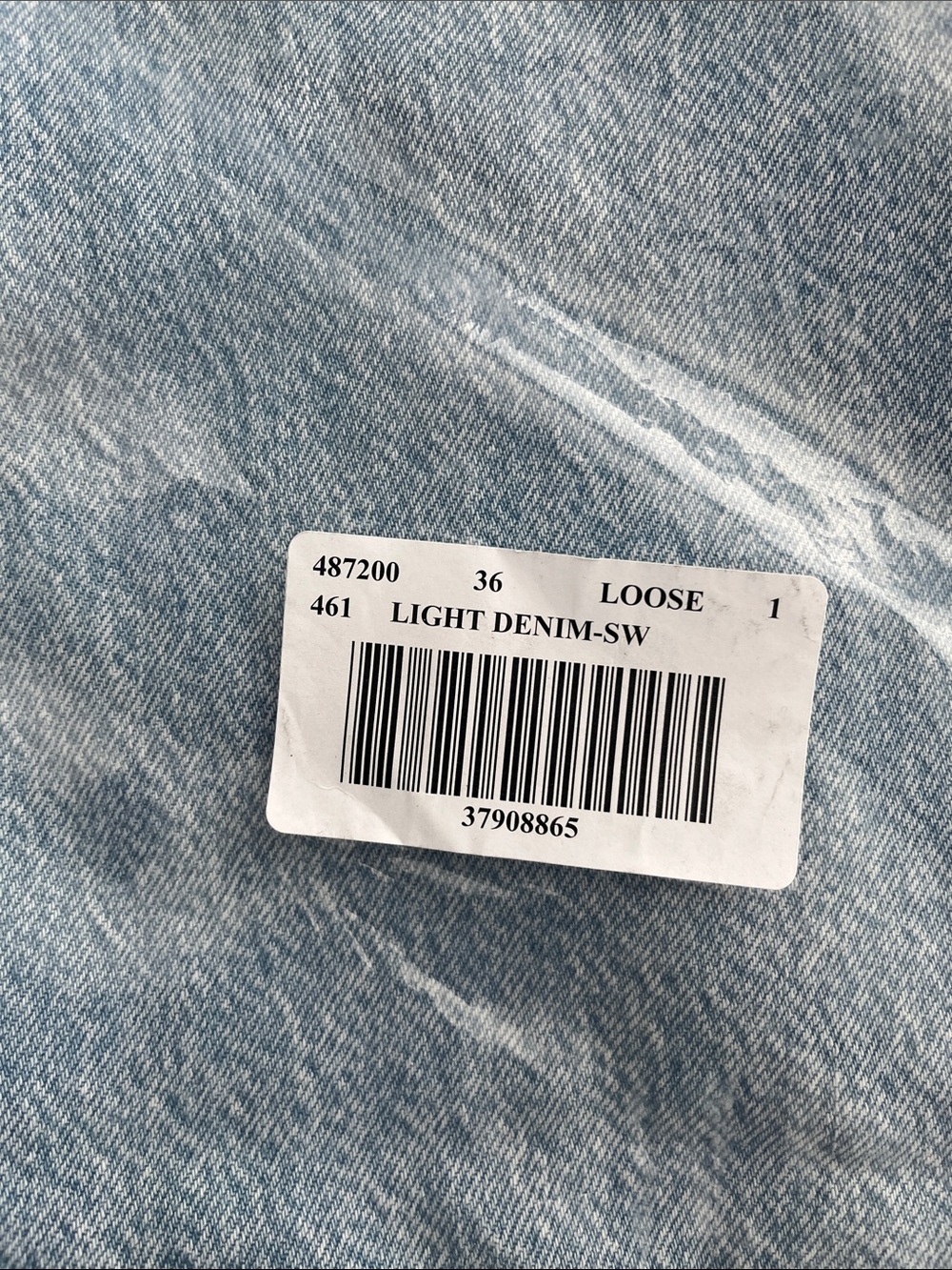 High-Rise Barrel  Light Blue Women's Jeans - Petite - Picture 6 of 6